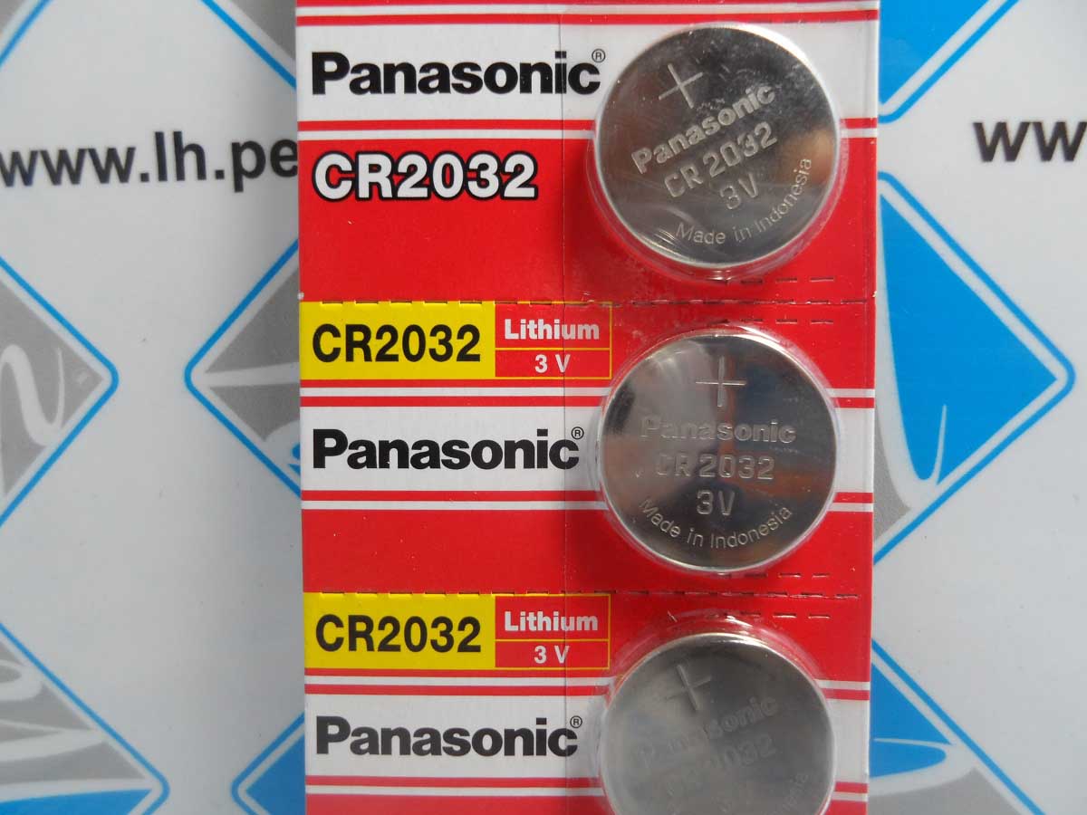 CR2032     Batería tipo botón 3V, 20X3.2MM, 225mAH